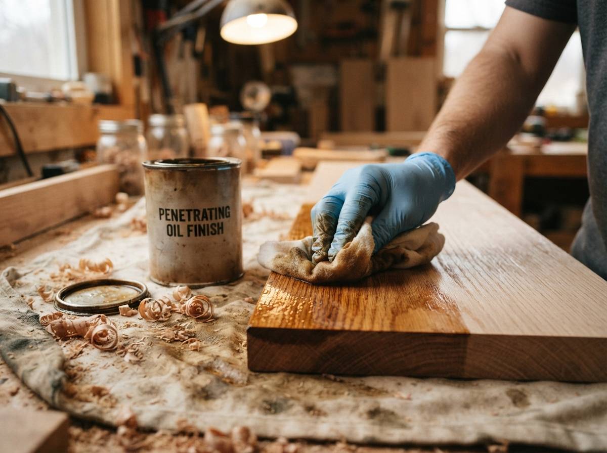 tried and true, with a more warm looking finish, especially on raw wood with no stain,
